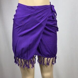Zuliana Purple 100% Rayon Skirt Made in USA New With Tags